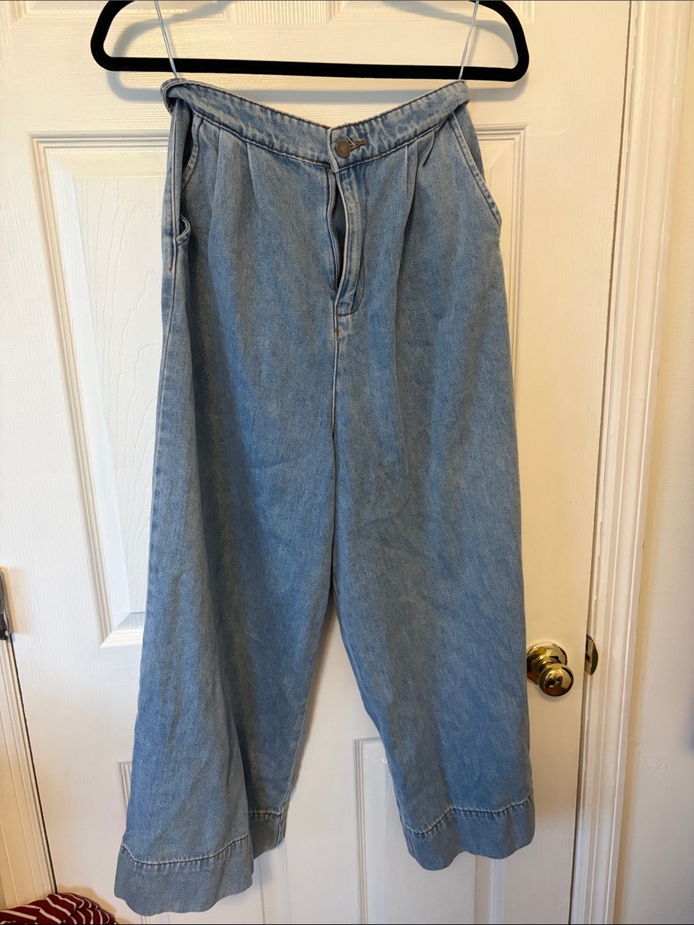 Miou Muse Light Blue Ankle-Length Women's Jeans